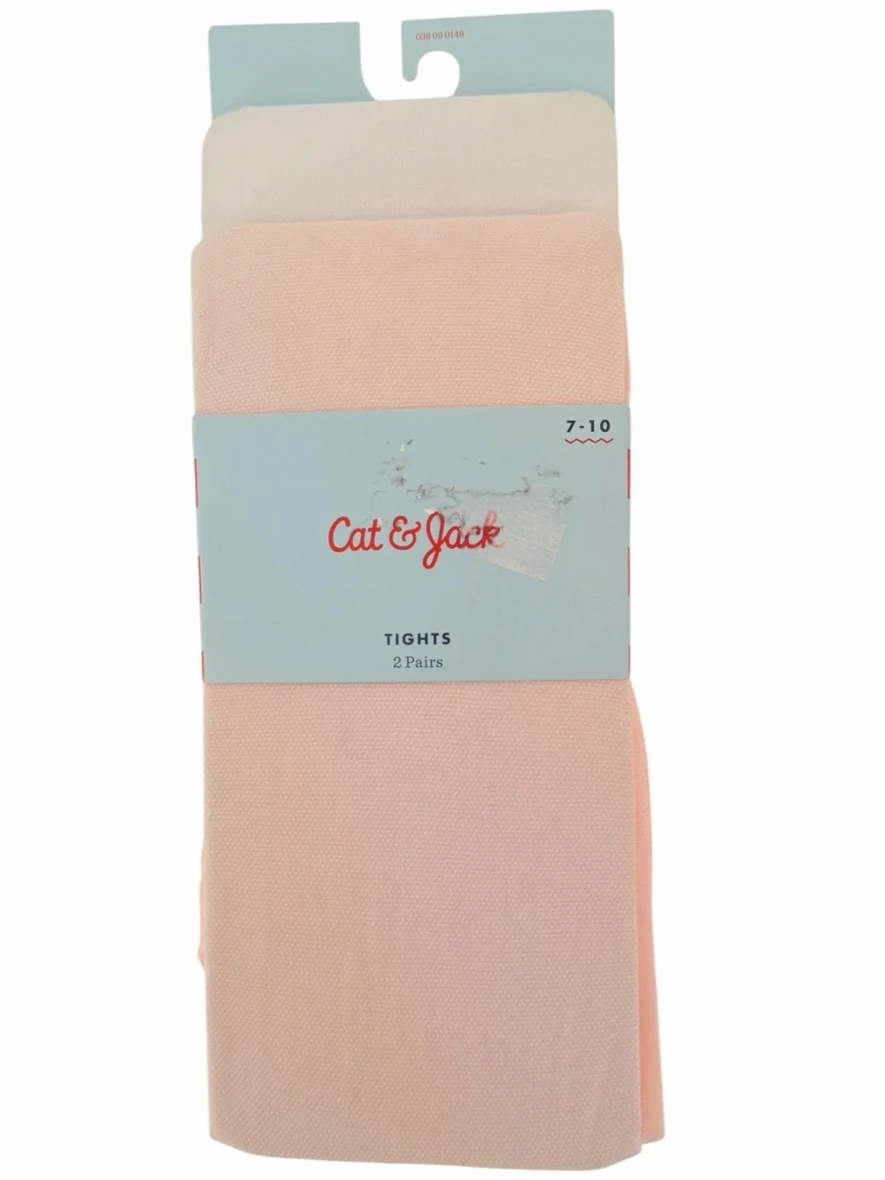 Cat & Jack Girls Footed Tights 2 Pack Pink Size 7-10 NWT